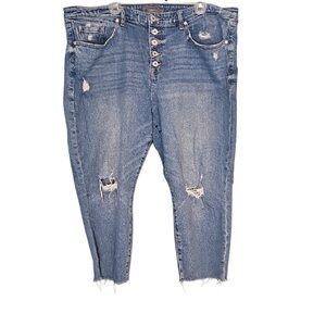 🐳 Torrid Distressed Blue Jeans, Size 20R